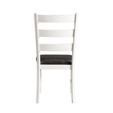 Martin 3 pc Drop Leaf Dining Set (Dark Brown Top - White Base)