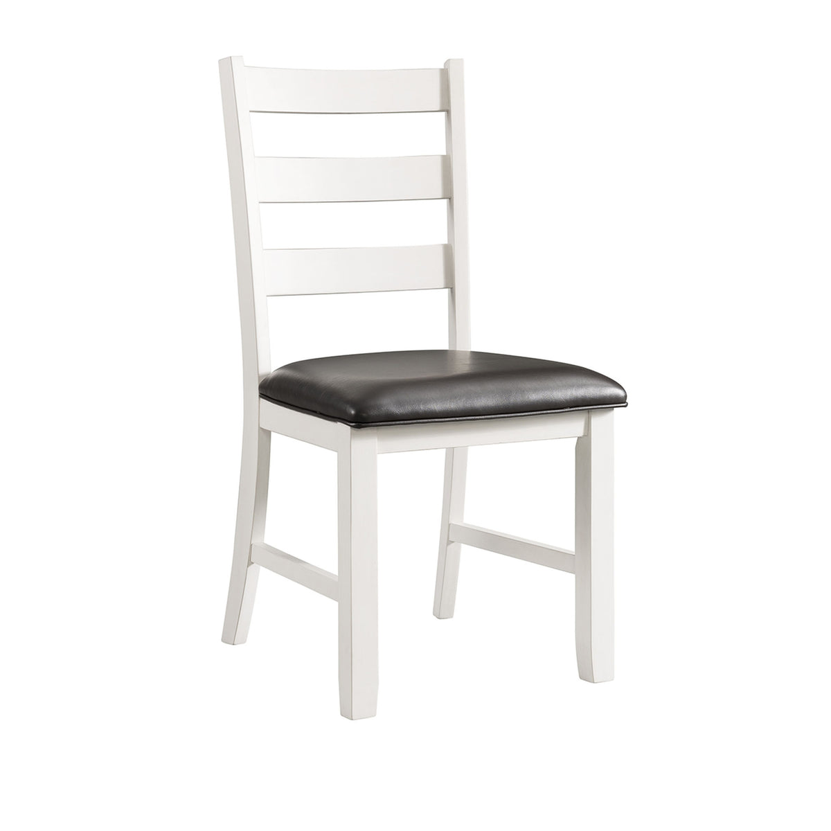 Martin 3 pc Drop Leaf Dining Set (Dark Brown Top - White Base)