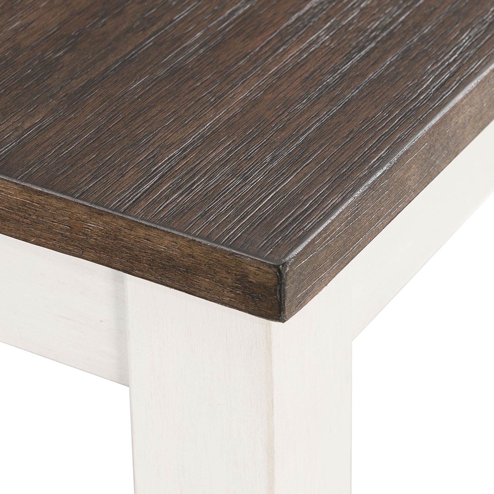 Martin 5pc Counter Set (Dark Brown Top - White Base) - Tampa Furniture Outlet