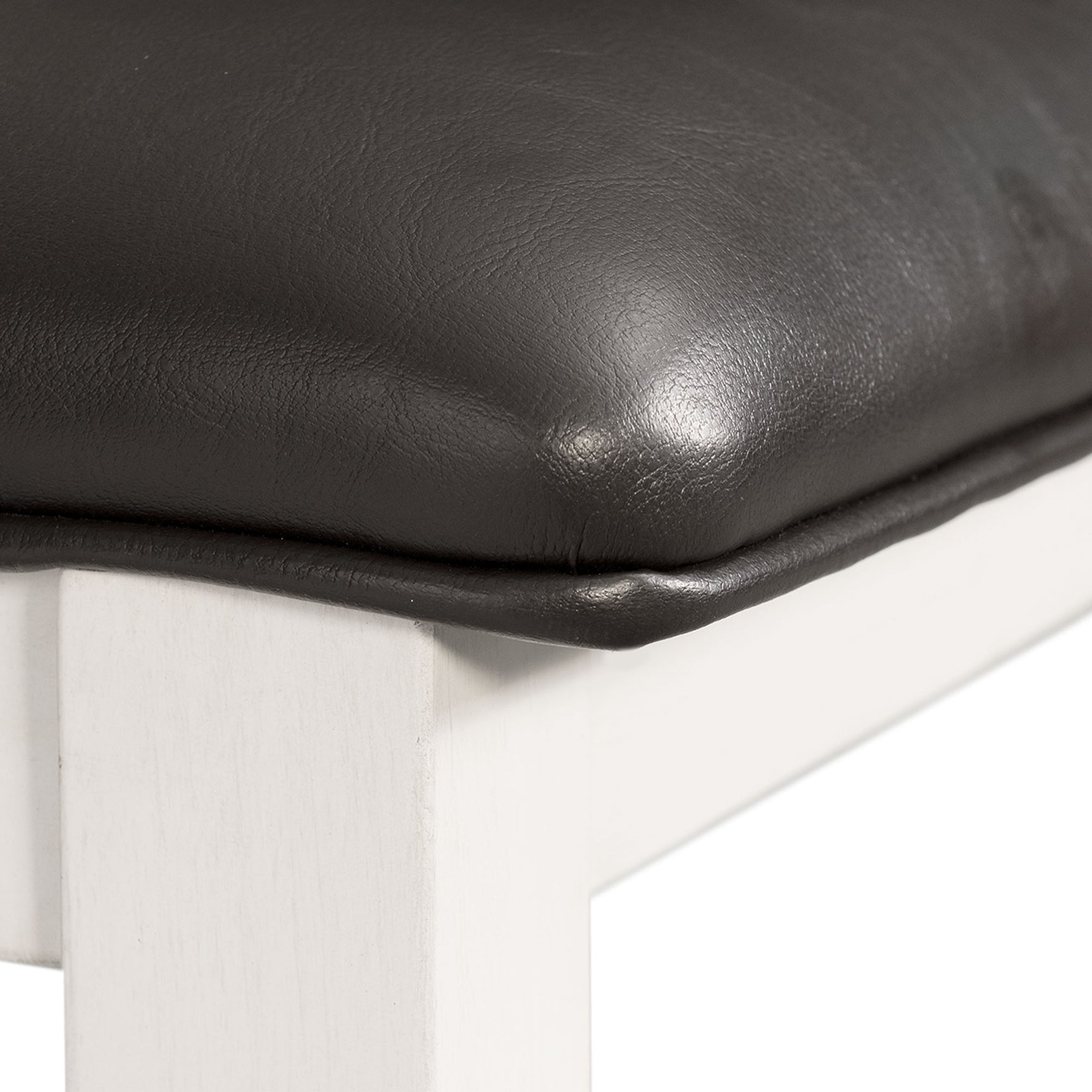 Martin 5pc Counter Set (Dark Brown Top - White Base) - Tampa Furniture Outlet