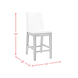 Dapper Counter Side Chair (Grey Finish) (Two Per Carton)