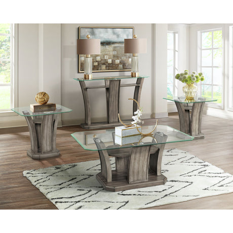 Dapper Square End Table Grey – SKU TPR350ET | Elements
