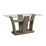 Dapper Grey Rectangular Counter Table - Tampa Furniture Outlet