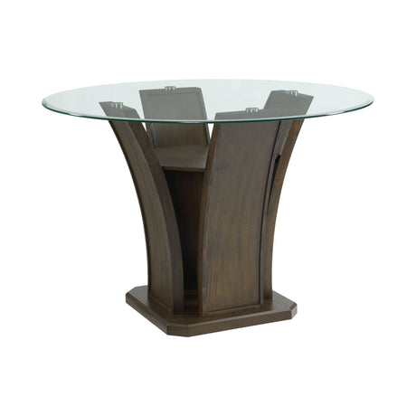 Dapper Round Counter Height Dining Table in Walnut