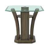 Dapper Square End Table Grey