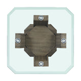 Dapper Square End Table Grey