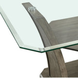 Dapper Grey Rectangular Counter Table - Tampa Furniture Outlet