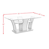 Dapper Grey Rectangular Dining Table - Tampa Furniture Outlet