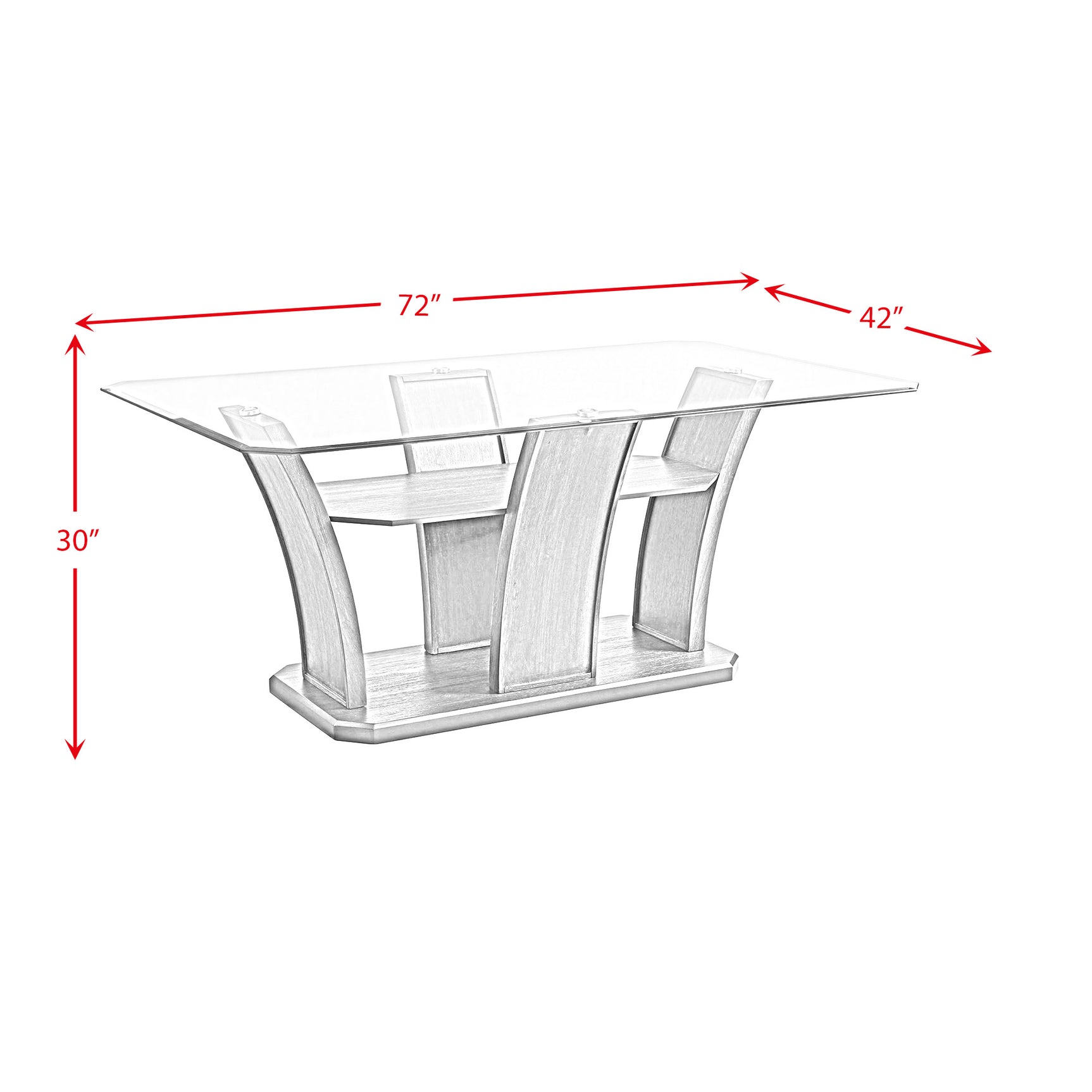 Dapper Grey Rectangular Dining Table - Tampa Furniture Outlet