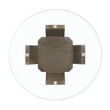 Dapper Round Counter Height Dining Table in Walnut - Tampa Furniture Outlet