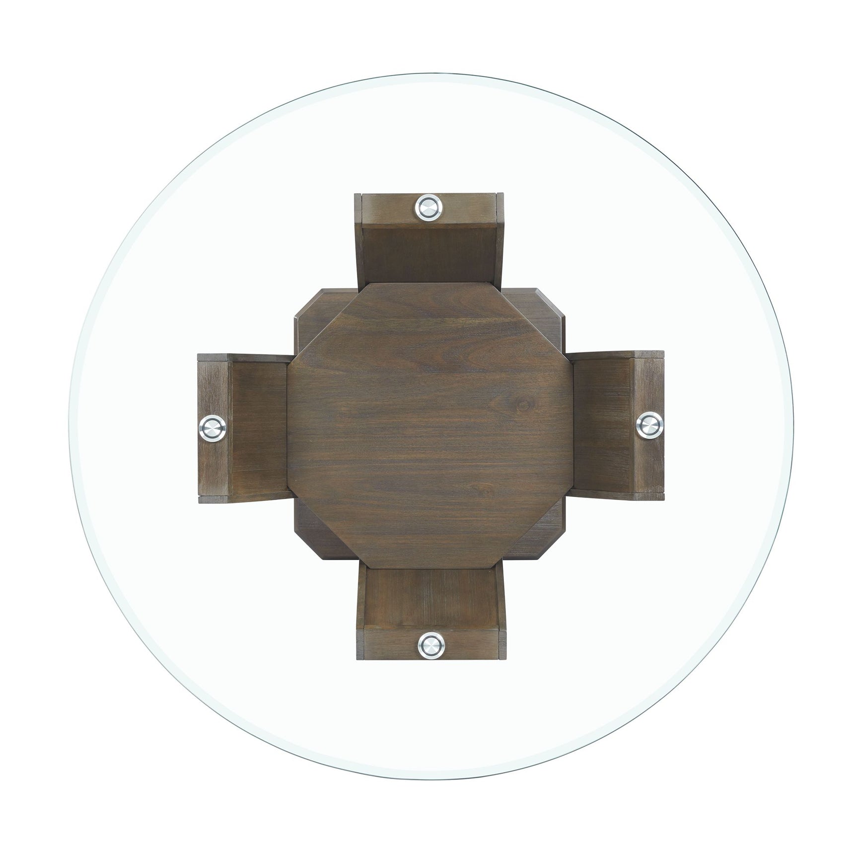 Dapper Round Counter Height Dining Table in Walnut - Tampa Furniture Outlet