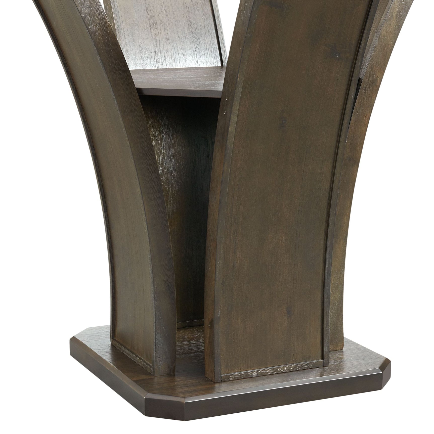 Dapper Round Counter Height Dining Table in Walnut - Tampa Furniture Outlet