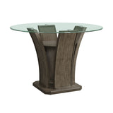 Dapper Grey Round Counter Table - Tampa Furniture Outlet