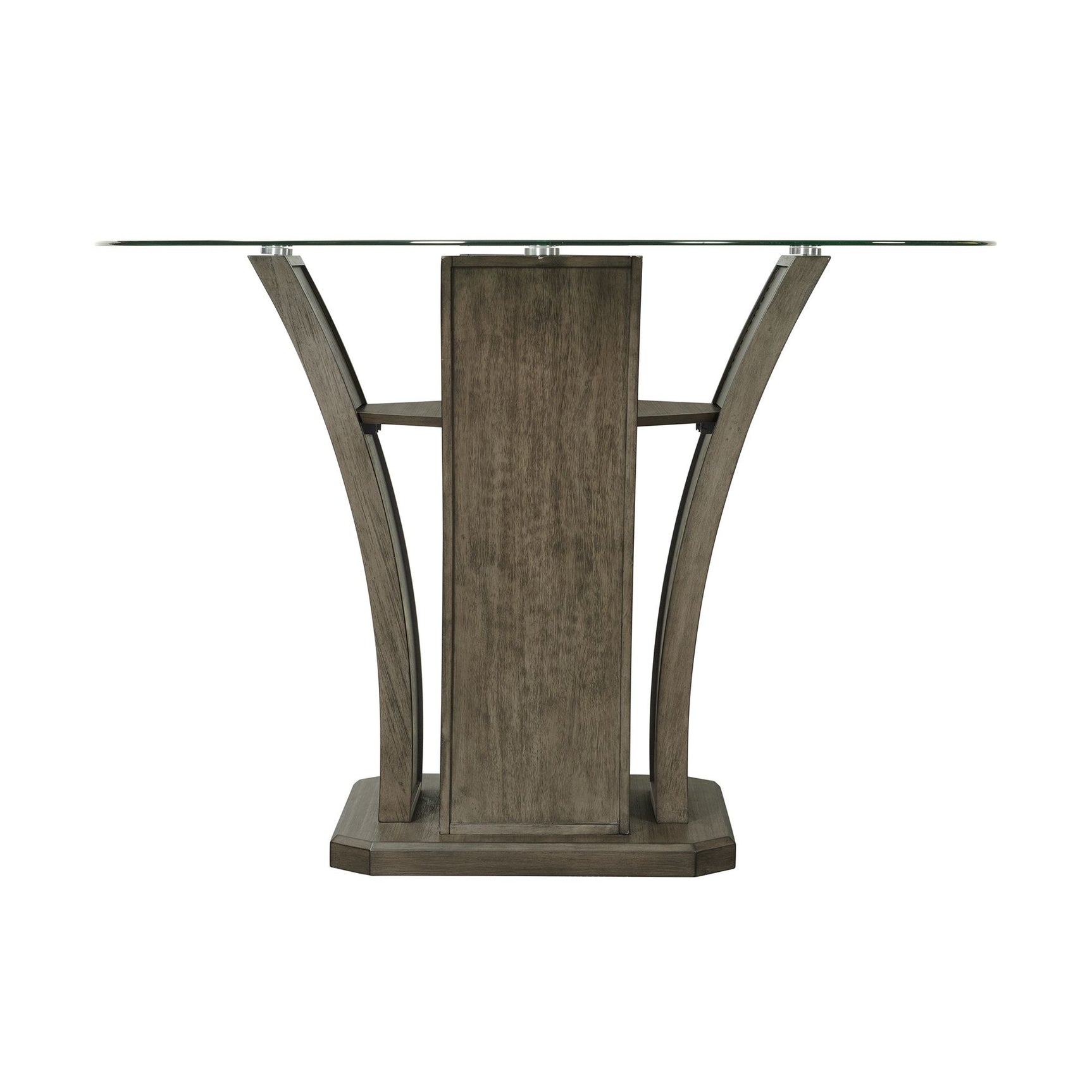 Dapper Grey Round Counter Table - Tampa Furniture Outlet