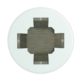 Dapper Grey Round Counter Table - Tampa Furniture Outlet