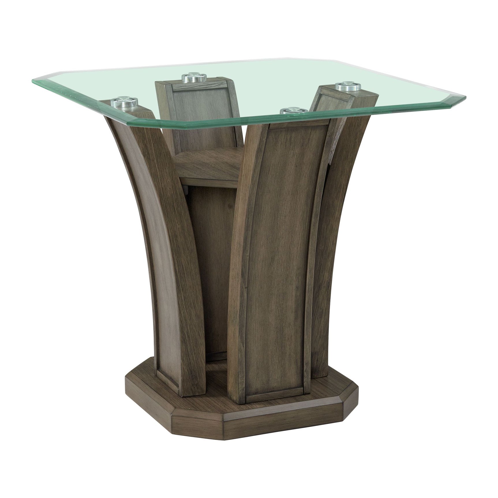 Dapper Square End Table Grey - Tampa Furniture Outlet