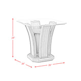 Dapper Square End Table Grey - Tampa Furniture Outlet