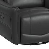 Deco P1 Recliner with Glider and Swivel in Del Mar Grey