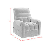Desoto Power Lift Chair in Sahara Black - Tampa Furniture Outlet