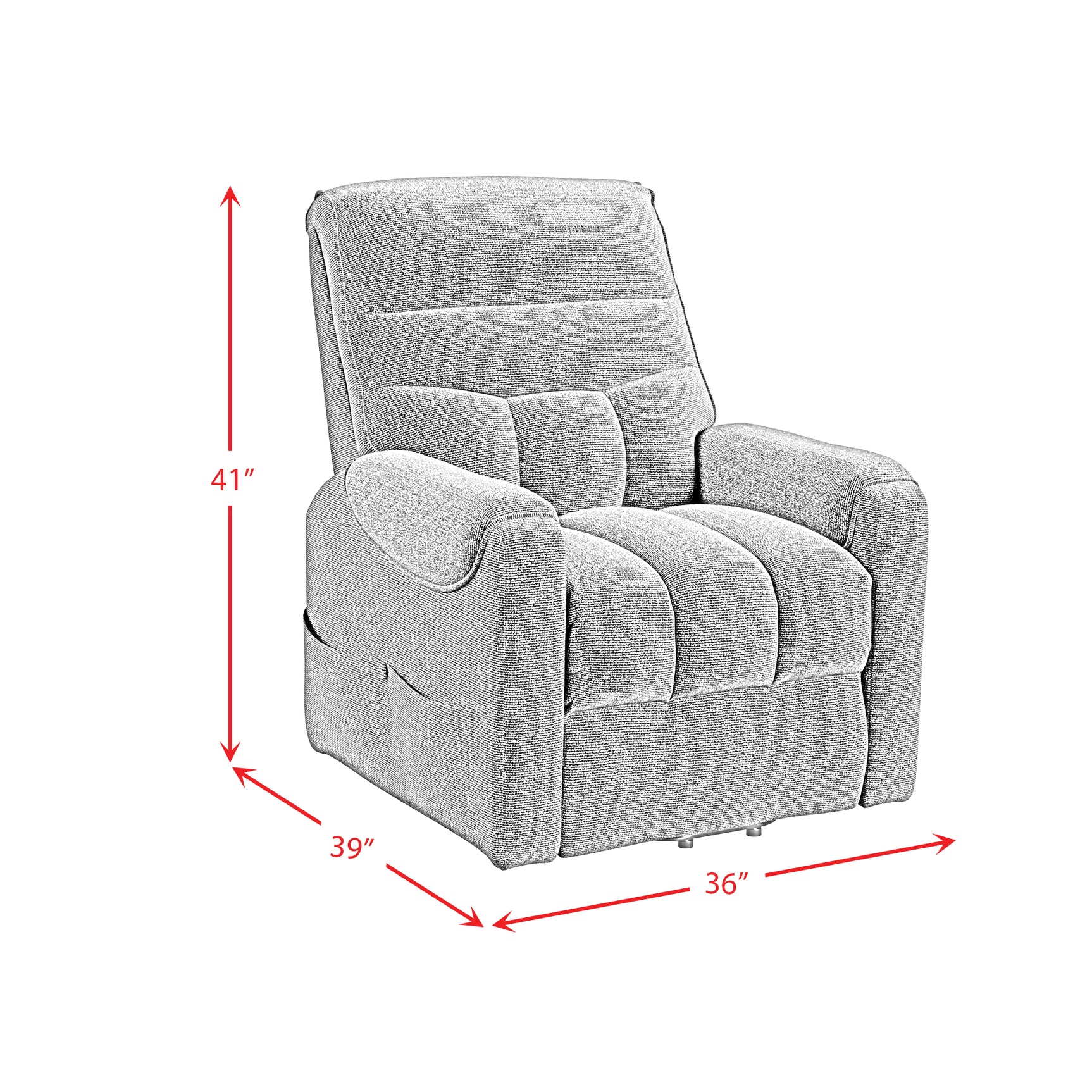 Desoto Power Lift Chair in Sahara Black - Tampa Furniture Outlet