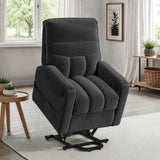 Desoto Power Lift Chair in Sahara Black - Tampa Furniture Outlet