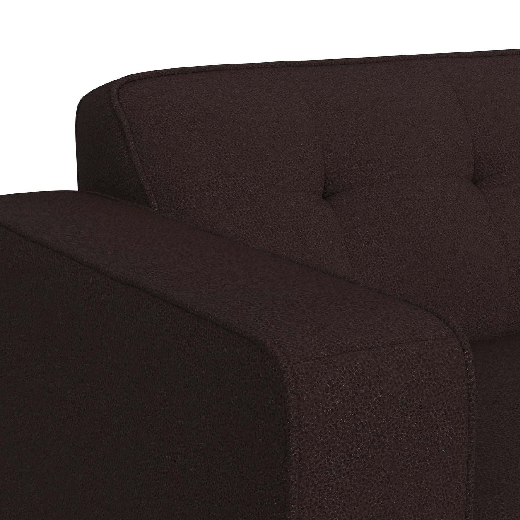 Destiny Chair with Wood Front in Pebble Brown - Tampa Furniture Outlet