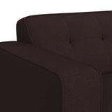 Destiny Chair with Wood Front in Pebble Brown