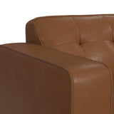 Destiny Loveseat with Wood Front in Pebble Tan - Tampa Furniture Outlet