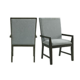 Donovan Upholstery Arm Chair Dark (2 Per Pack)