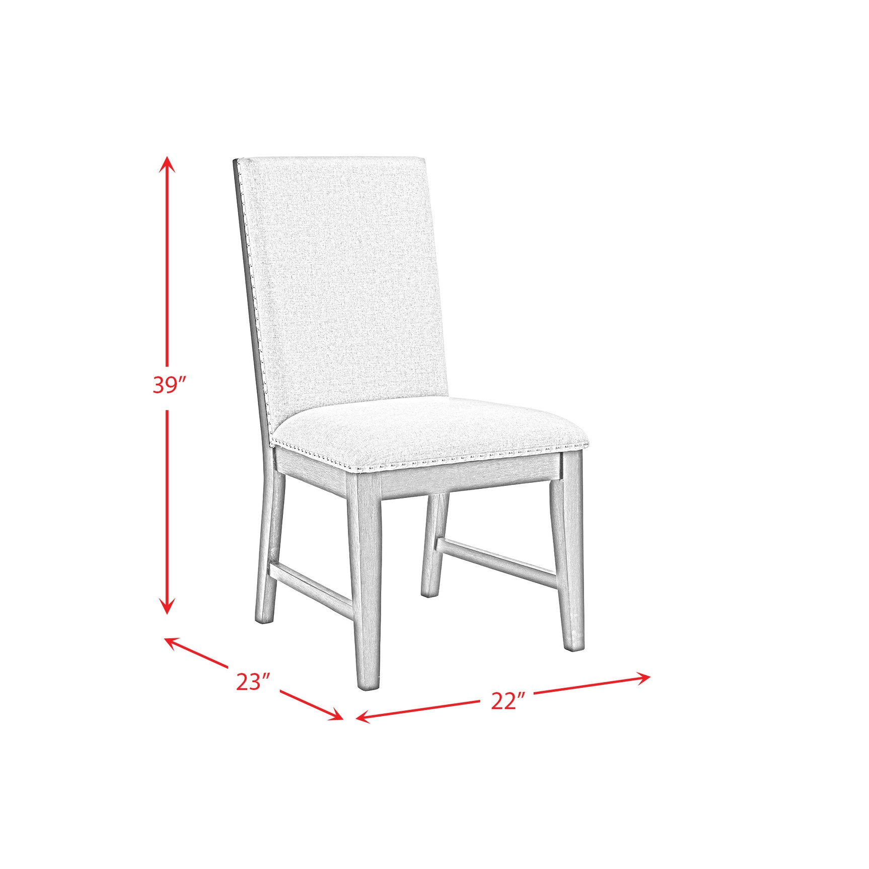 Donovan Upholstery Side Chair Dark (2 Per Pack) - Tampa Furniture Outlet