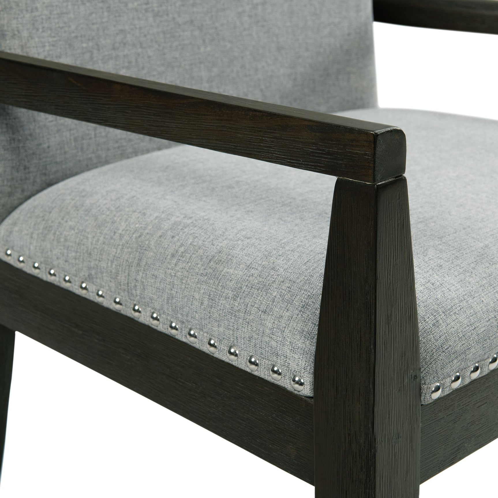 Donovan Upholstery Arm Chair Dark (2 Per Pack) - Tampa Furniture Outlet