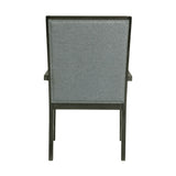 Donovan Upholstery Arm Chair Dark (2 Per Pack) - Tampa Furniture Outlet
