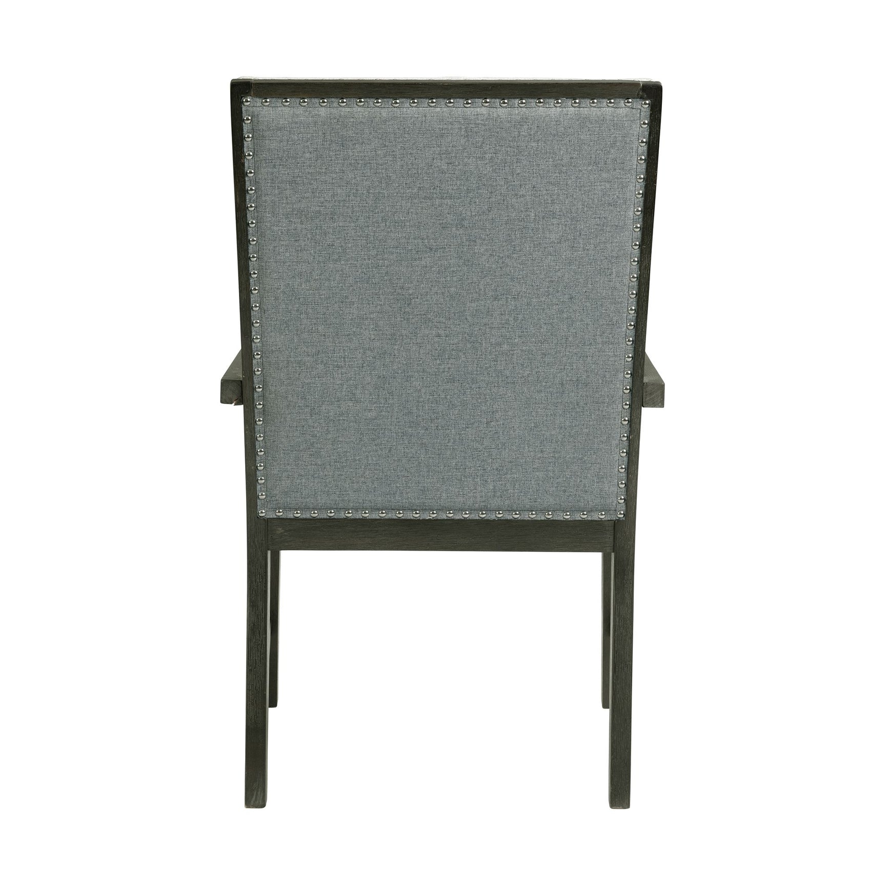 Donovan Upholstery Arm Chair Dark (2 Per Pack) - Tampa Furniture Outlet