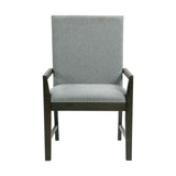 Donovan Upholstery Arm Chair Dark (2 Per Pack) - Tampa Furniture Outlet