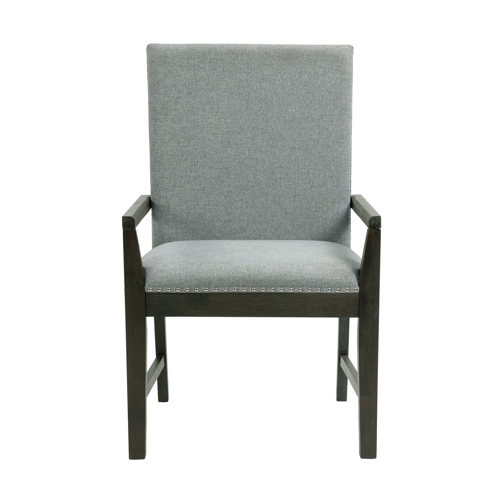 Donovan Upholstery Arm Chair Dark (2 Per Pack) - Tampa Furniture Outlet