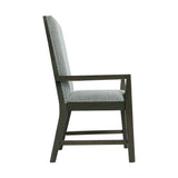 Donovan Upholstery Arm Chair Dark (2 Per Pack) - Tampa Furniture Outlet