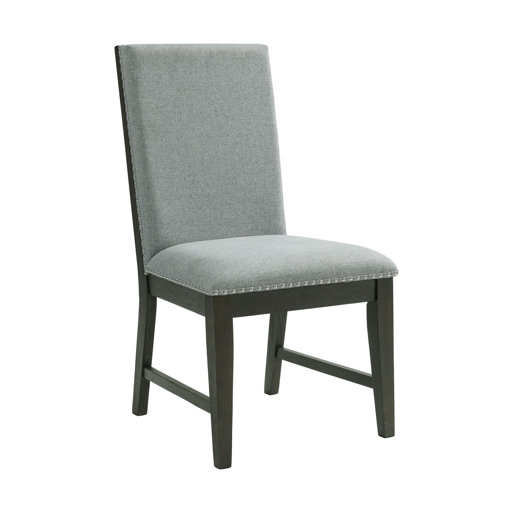 Donovan Upholstery Side Chair Dark (2 Per Pack) - Tampa Furniture Outlet