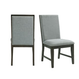 Donovan Upholstery Side Chair Dark (2 Per Pack) - Tampa Furniture Outlet