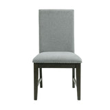 Donovan Upholstery Side Chair Dark (2 Per Pack) - Tampa Furniture Outlet