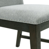 Donovan Upholstery Side Chair Dark (2 Per Pack) - Tampa Furniture Outlet