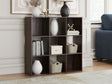 Tampa Furniture Outlet - Ashley Furniture - Glosmount Nine Cube Organizer - Nine Cube Organizer / Cherry/Light Brown - EA1055-3X3