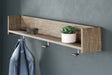 Tampa Furniture Outlet - Ashley Furniture - Oliah Wall Decor - Wall Mounted Coat Rack w/Shelf / Natural - EA2270-151