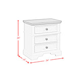 Eastwood Youth 3-Drawer Nightstand in Brown and Off-White - Tampa Furniture Outlet