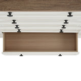 Eastwood Youth 5-Drawer Chest in Brown and Off-White - Tampa Furniture Outlet