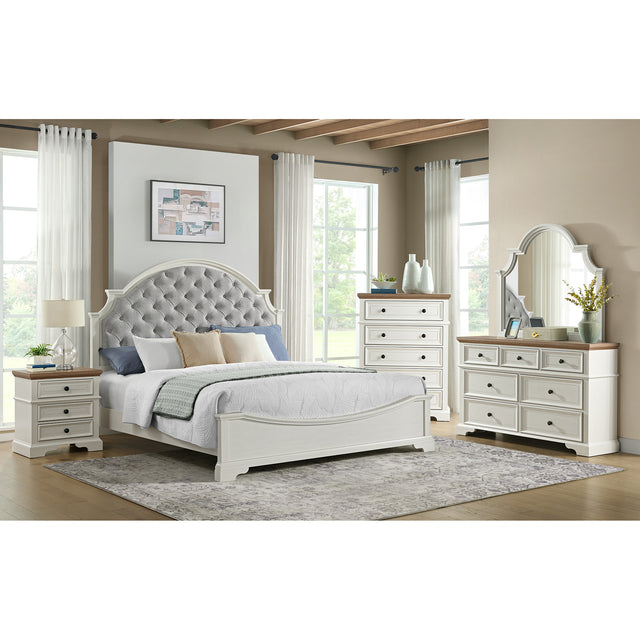 Eastwood Youth 5-Drawer Chest in Brown and Off-White – SKU Y-13160-7-CH | Elements