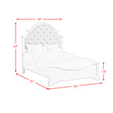 Eastwood Youth Full UPH Bed in Off-White - Tampa Furniture Outlet