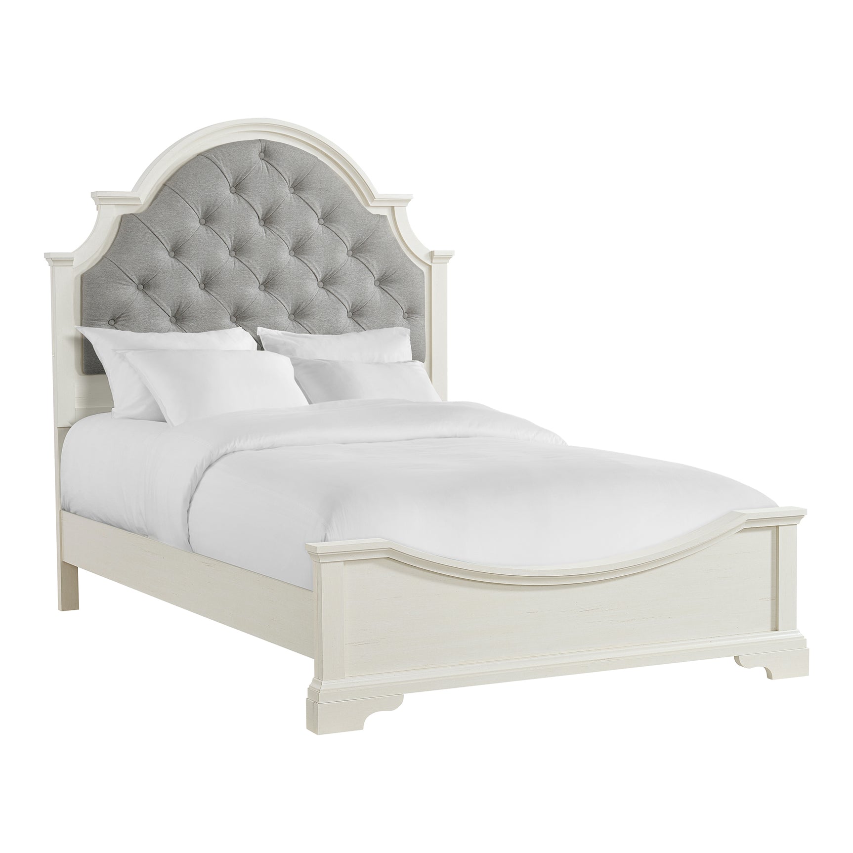 Eastwood Youth Full UPH Bed in Off-White - Tampa Furniture Outlet