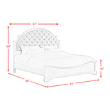Eastwood Youth King UPH Bed in Off-White - Tampa Furniture Outlet
