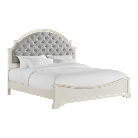 Eastwood Youth King UPH Bed in Off-White - Tampa Furniture Outlet