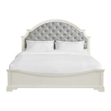 Eastwood Youth King UPH Bed in Off-White - Tampa Furniture Outlet